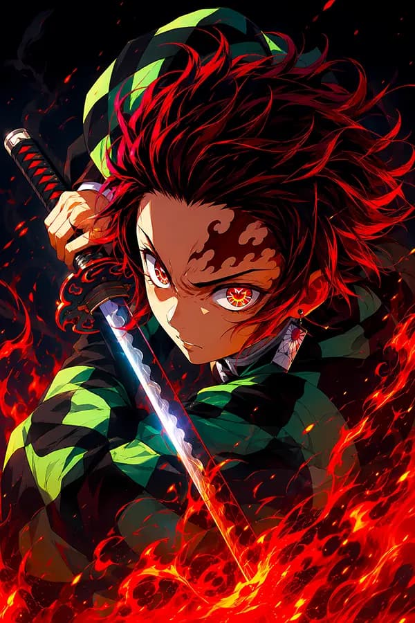 Prisma Panels artwork Fire Sword