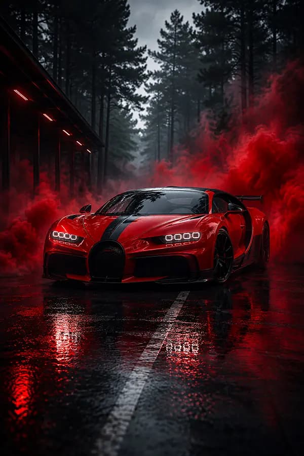 Prisma Panels artwork Red Smoke Hypercar